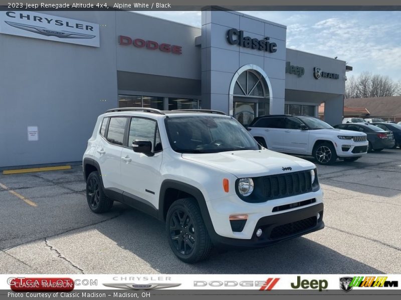 Alpine White / Black 2023 Jeep Renegade Altitude 4x4