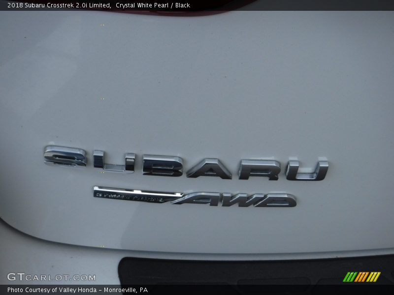Crystal White Pearl / Black 2018 Subaru Crosstrek 2.0i Limited