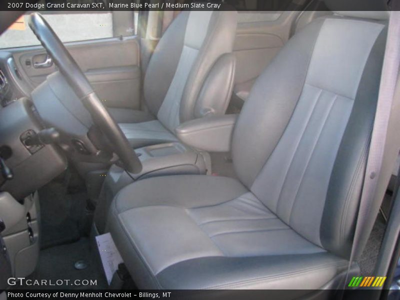 Marine Blue Pearl / Medium Slate Gray 2007 Dodge Grand Caravan SXT