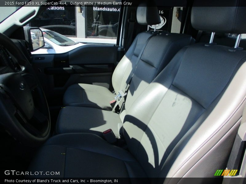 Oxford White / Medium Earth Gray 2015 Ford F150 XL SuperCab 4x4