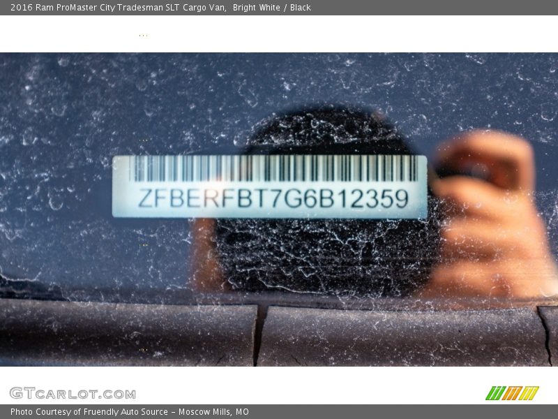 Bright White / Black 2016 Ram ProMaster City Tradesman SLT Cargo Van