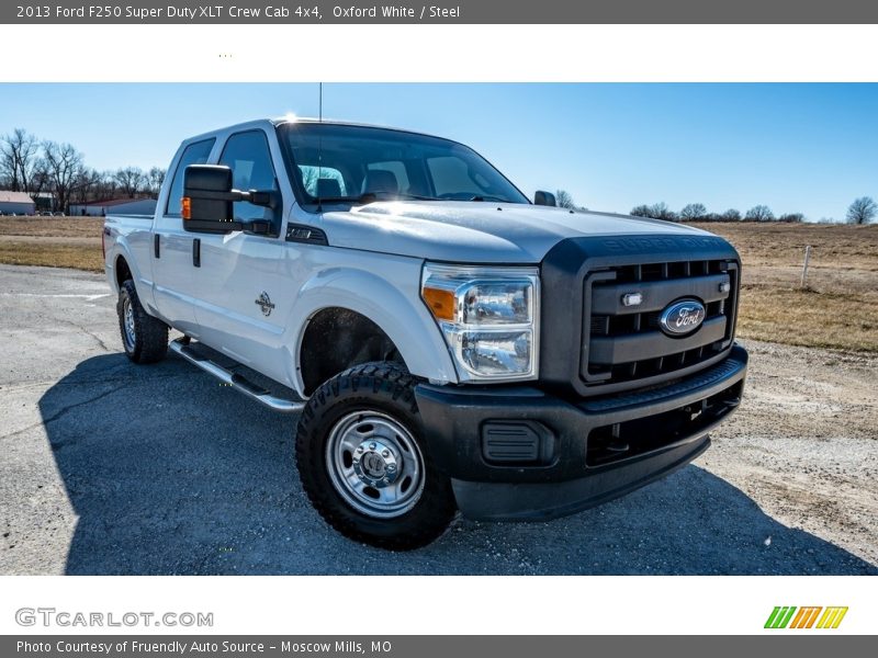 Oxford White / Steel 2013 Ford F250 Super Duty XLT Crew Cab 4x4