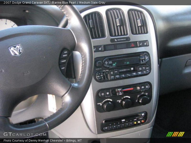 Marine Blue Pearl / Medium Slate Gray 2007 Dodge Grand Caravan SXT