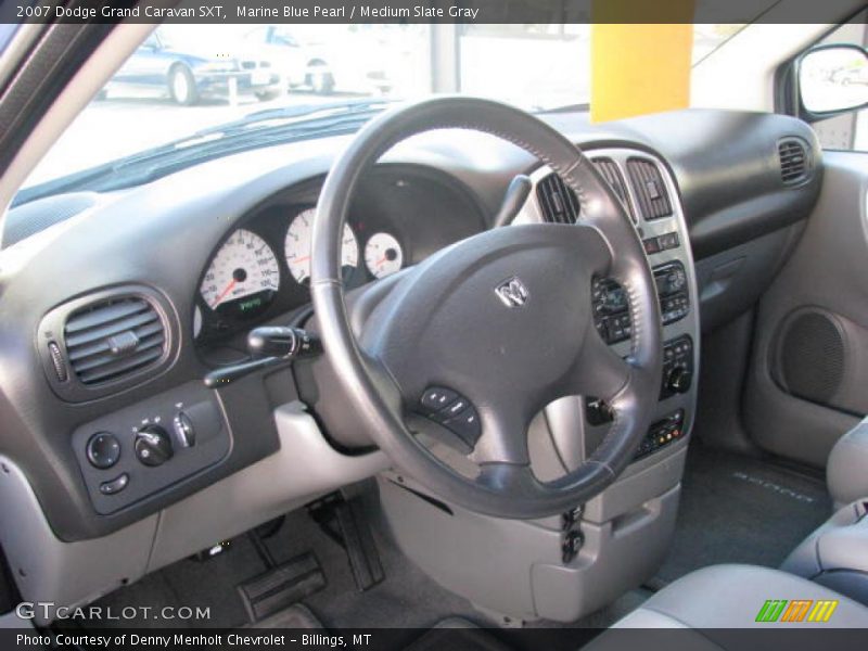 Marine Blue Pearl / Medium Slate Gray 2007 Dodge Grand Caravan SXT