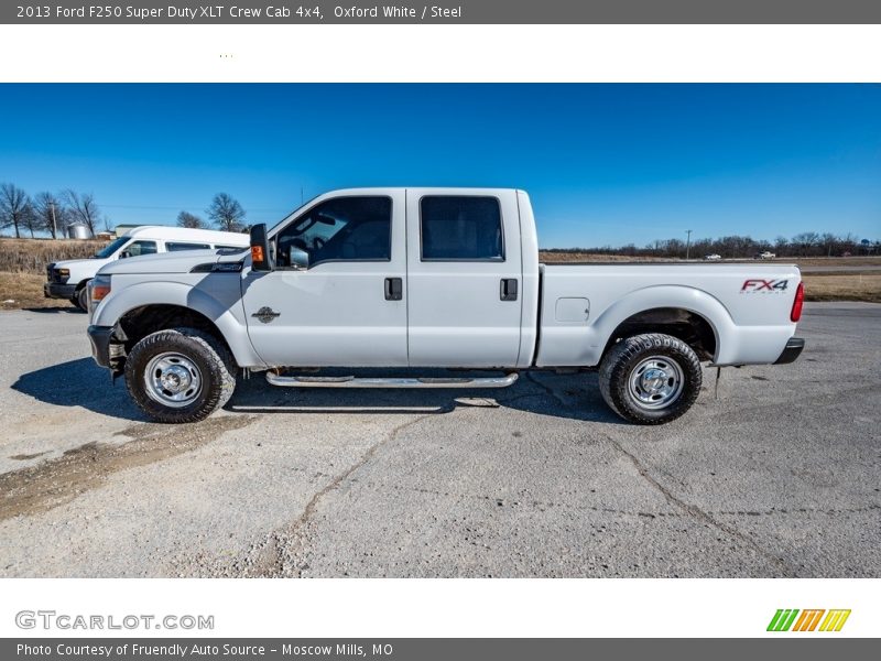 Oxford White / Steel 2013 Ford F250 Super Duty XLT Crew Cab 4x4