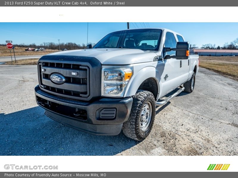Oxford White / Steel 2013 Ford F250 Super Duty XLT Crew Cab 4x4