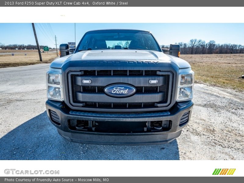 Oxford White / Steel 2013 Ford F250 Super Duty XLT Crew Cab 4x4