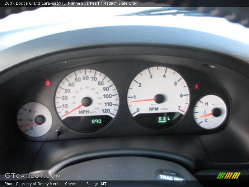Marine Blue Pearl / Medium Slate Gray 2007 Dodge Grand Caravan SXT