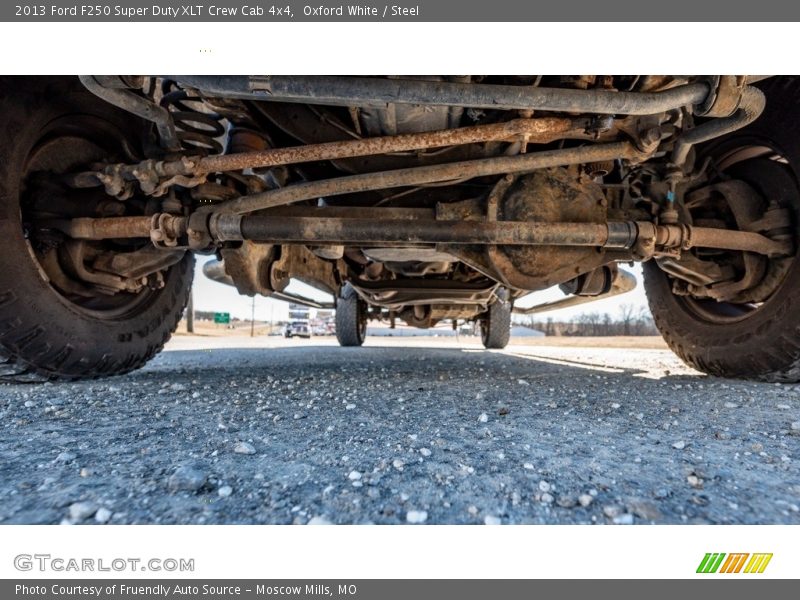 Oxford White / Steel 2013 Ford F250 Super Duty XLT Crew Cab 4x4