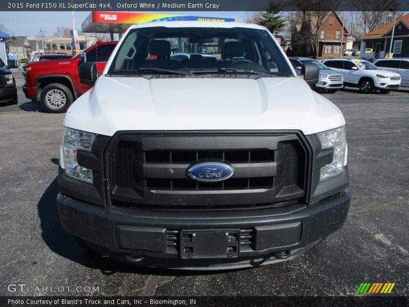 Oxford White / Medium Earth Gray 2015 Ford F150 XL SuperCab 4x4