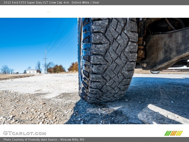 Oxford White / Steel 2013 Ford F250 Super Duty XLT Crew Cab 4x4