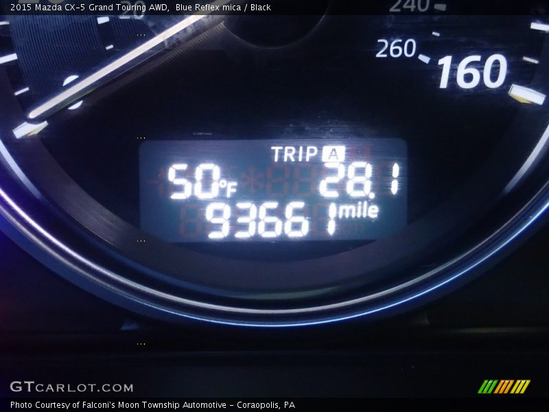 Blue Reflex mica / Black 2015 Mazda CX-5 Grand Touring AWD