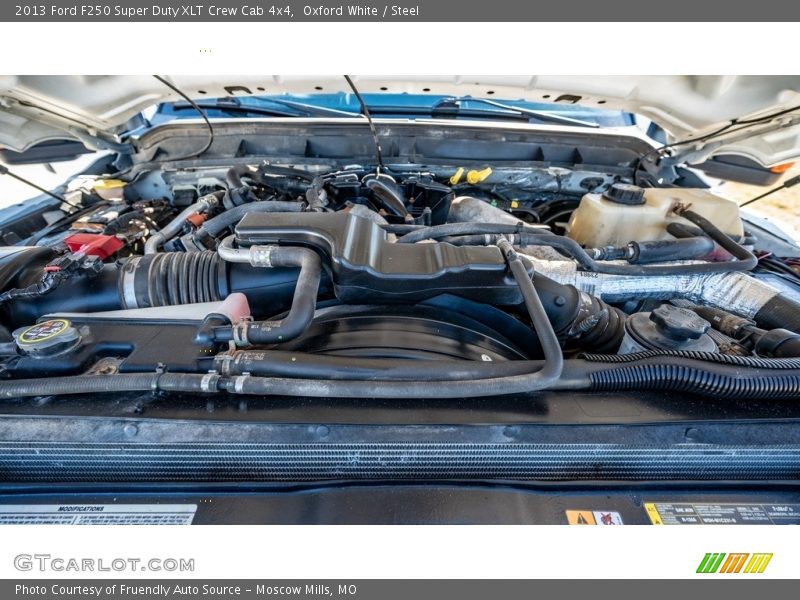 Oxford White / Steel 2013 Ford F250 Super Duty XLT Crew Cab 4x4