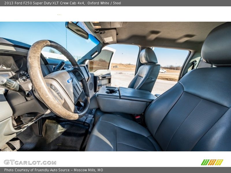 Oxford White / Steel 2013 Ford F250 Super Duty XLT Crew Cab 4x4