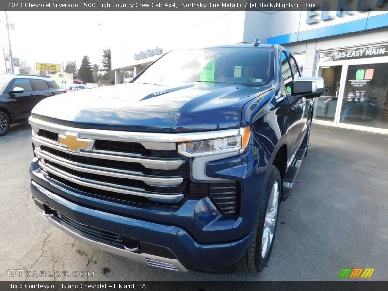 Northsky Blue Metallic / Jet Black/Nightshift Blue 2023 Chevrolet Silverado 1500 High Country Crew Cab 4x4
