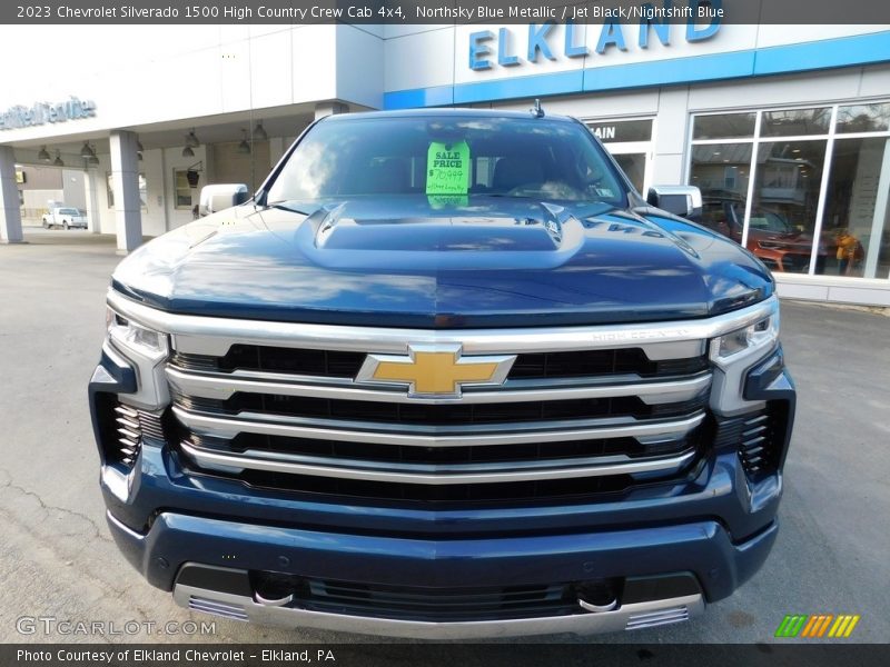 Northsky Blue Metallic / Jet Black/Nightshift Blue 2023 Chevrolet Silverado 1500 High Country Crew Cab 4x4