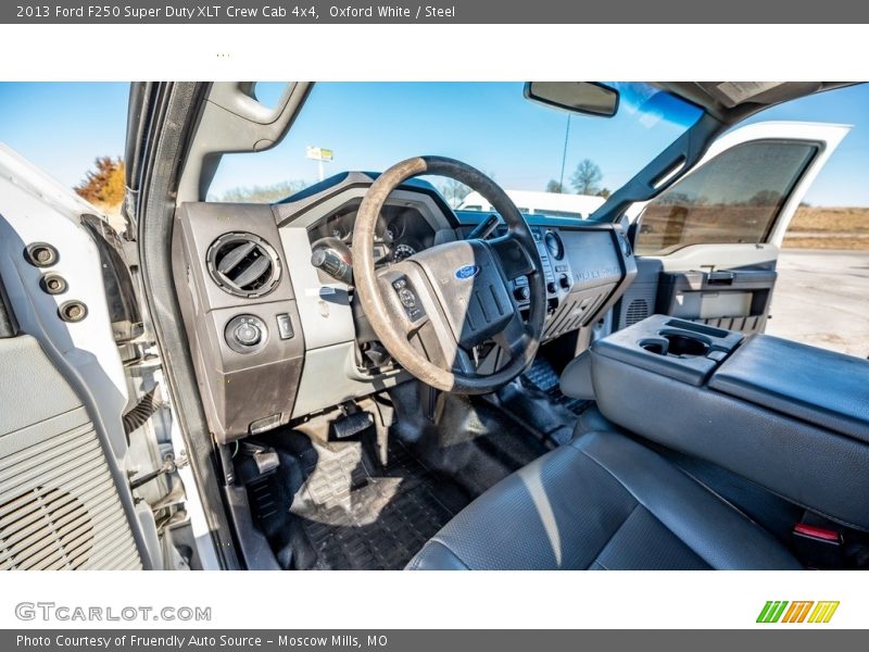 Oxford White / Steel 2013 Ford F250 Super Duty XLT Crew Cab 4x4