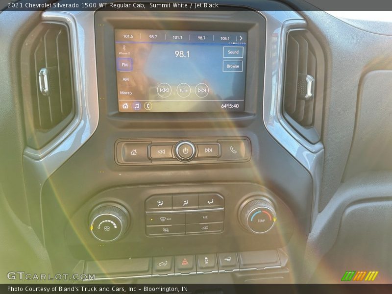 Summit White / Jet Black 2021 Chevrolet Silverado 1500 WT Regular Cab