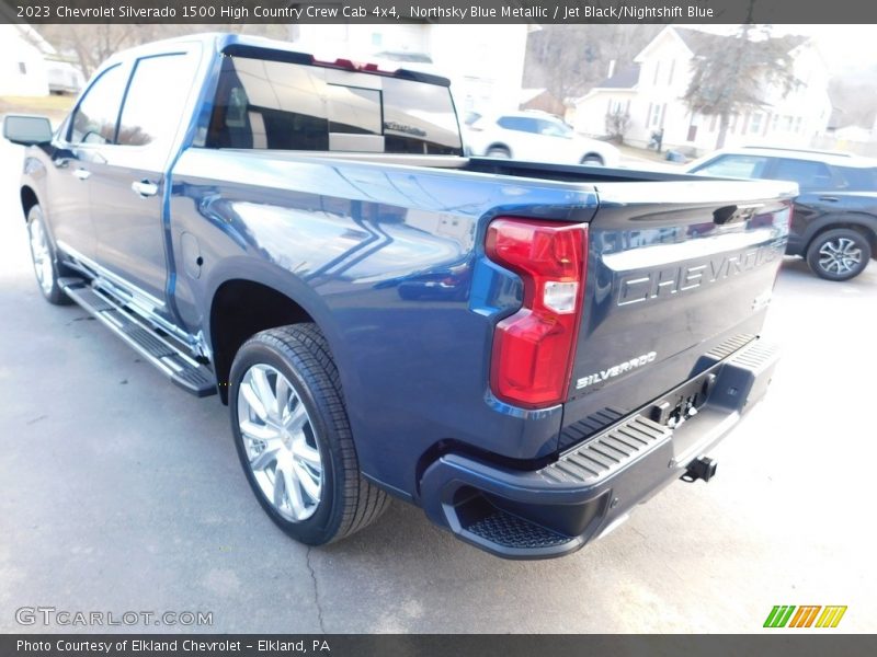 Northsky Blue Metallic / Jet Black/Nightshift Blue 2023 Chevrolet Silverado 1500 High Country Crew Cab 4x4