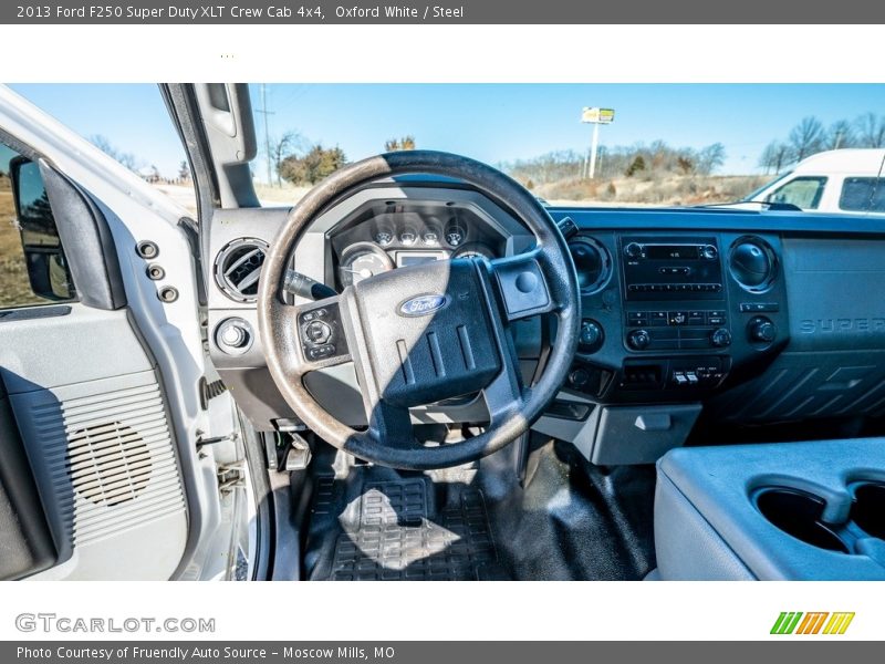 Oxford White / Steel 2013 Ford F250 Super Duty XLT Crew Cab 4x4