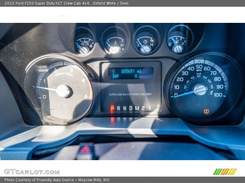 Oxford White / Steel 2013 Ford F250 Super Duty XLT Crew Cab 4x4