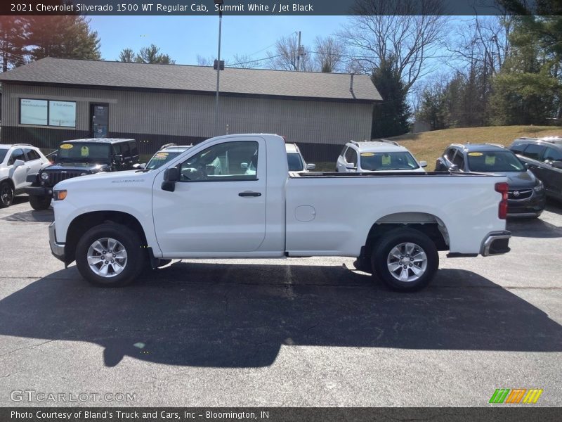 Summit White / Jet Black 2021 Chevrolet Silverado 1500 WT Regular Cab