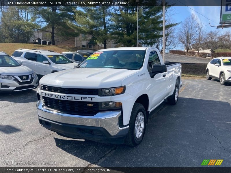 Summit White / Jet Black 2021 Chevrolet Silverado 1500 WT Regular Cab