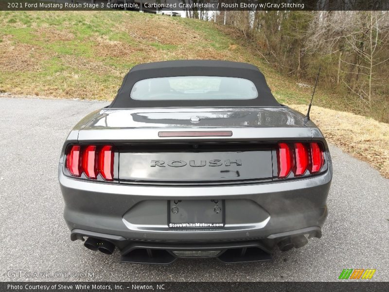 Carbonized Gray Metallic / Roush Ebony w/Gray Stitching 2021 Ford Mustang Roush Stage 3 Convertible