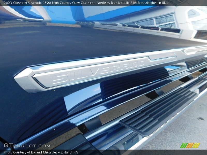 Northsky Blue Metallic / Jet Black/Nightshift Blue 2023 Chevrolet Silverado 1500 High Country Crew Cab 4x4