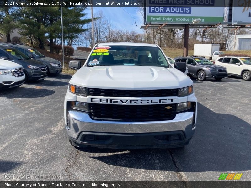Summit White / Jet Black 2021 Chevrolet Silverado 1500 WT Regular Cab