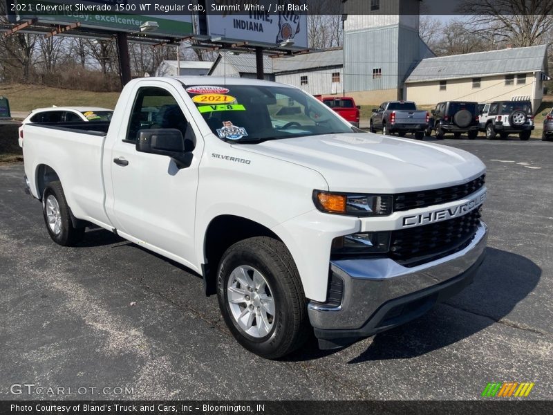 Summit White / Jet Black 2021 Chevrolet Silverado 1500 WT Regular Cab