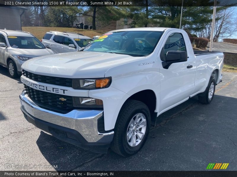 Summit White / Jet Black 2021 Chevrolet Silverado 1500 WT Regular Cab