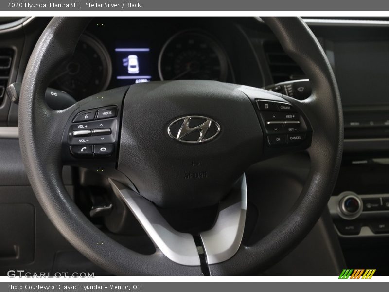 Stellar Silver / Black 2020 Hyundai Elantra SEL