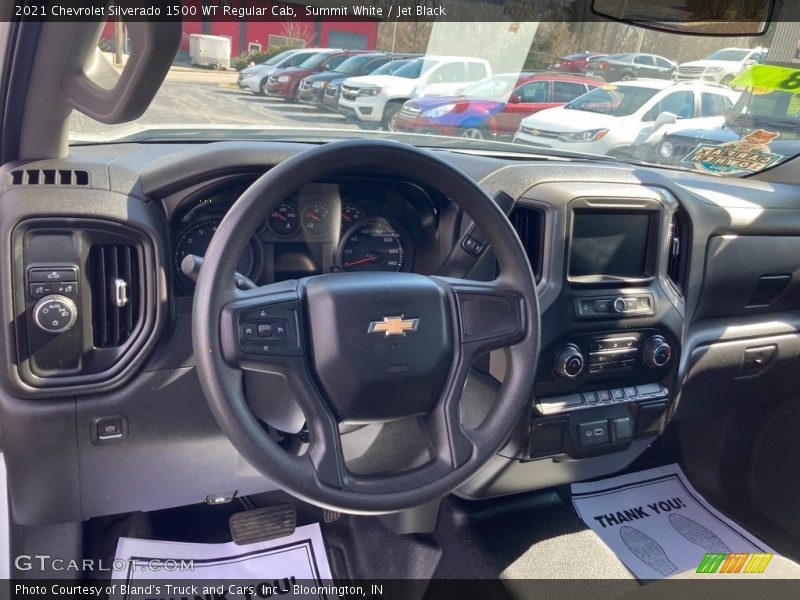 Summit White / Jet Black 2021 Chevrolet Silverado 1500 WT Regular Cab