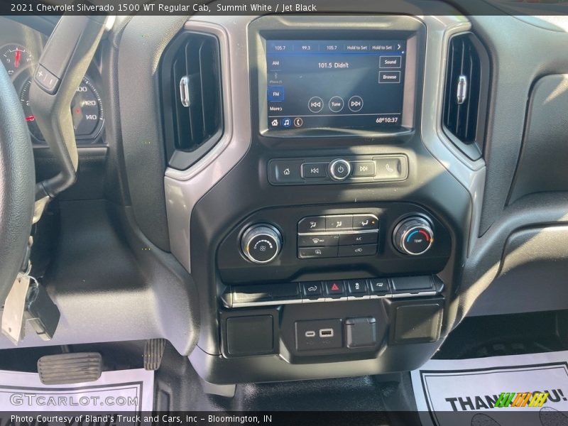 Summit White / Jet Black 2021 Chevrolet Silverado 1500 WT Regular Cab