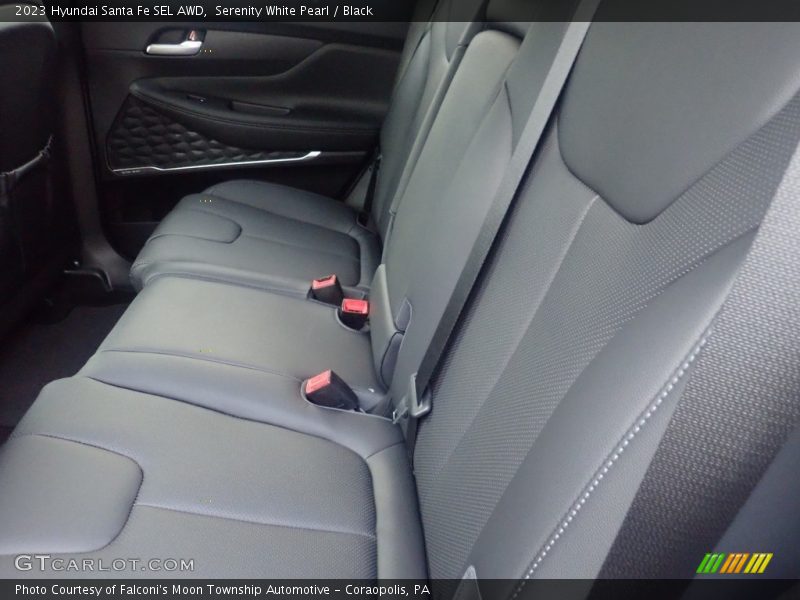 Serenity White Pearl / Black 2023 Hyundai Santa Fe SEL AWD