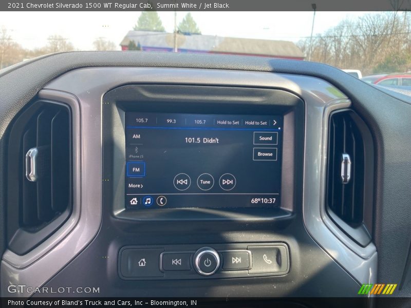 Summit White / Jet Black 2021 Chevrolet Silverado 1500 WT Regular Cab