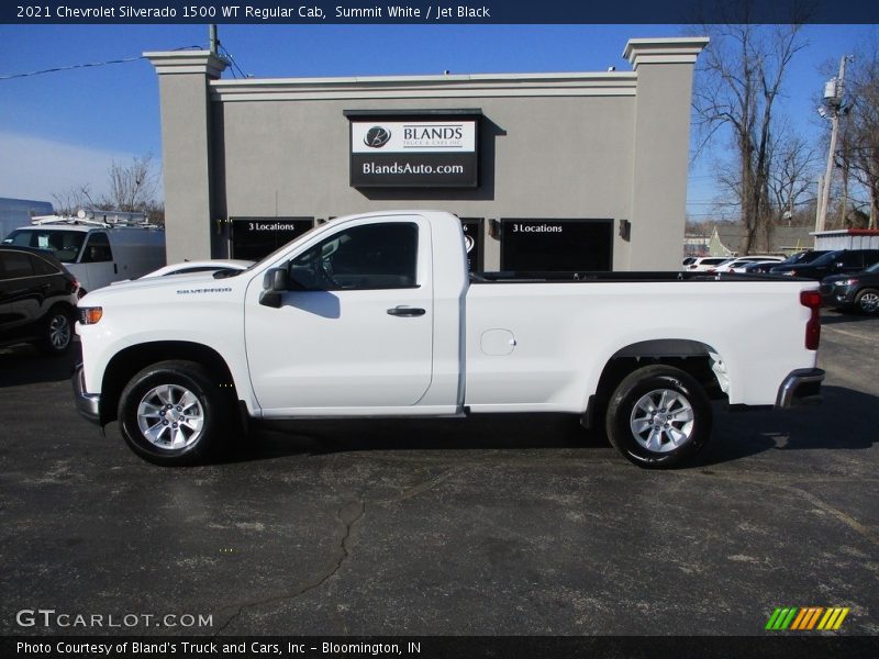 Summit White / Jet Black 2021 Chevrolet Silverado 1500 WT Regular Cab