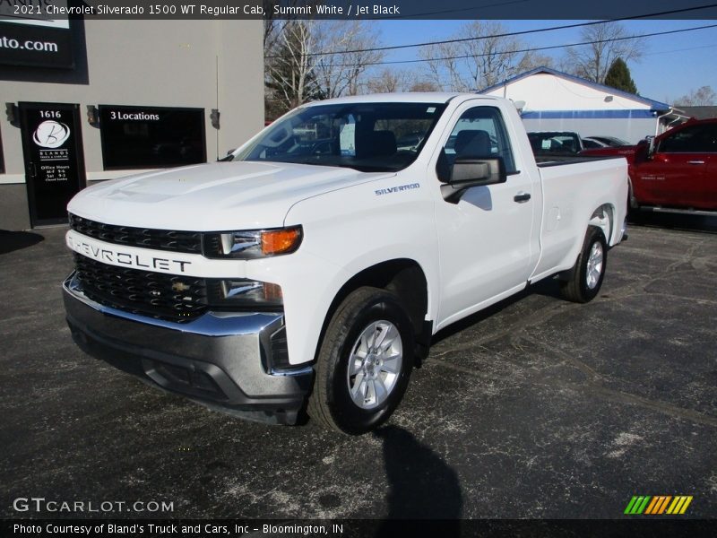 Summit White / Jet Black 2021 Chevrolet Silverado 1500 WT Regular Cab