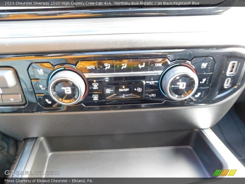 Northsky Blue Metallic / Jet Black/Nightshift Blue 2023 Chevrolet Silverado 1500 High Country Crew Cab 4x4