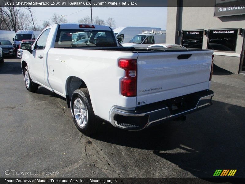 Summit White / Jet Black 2021 Chevrolet Silverado 1500 WT Regular Cab