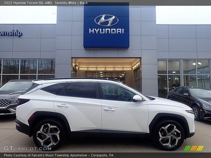 Serenity White / Black 2023 Hyundai Tucson SEL AWD