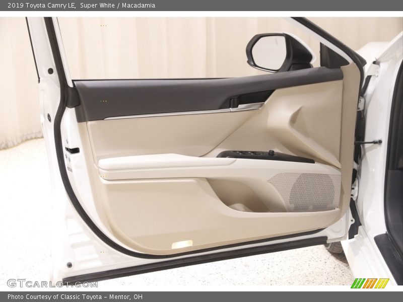 Super White / Macadamia 2019 Toyota Camry LE