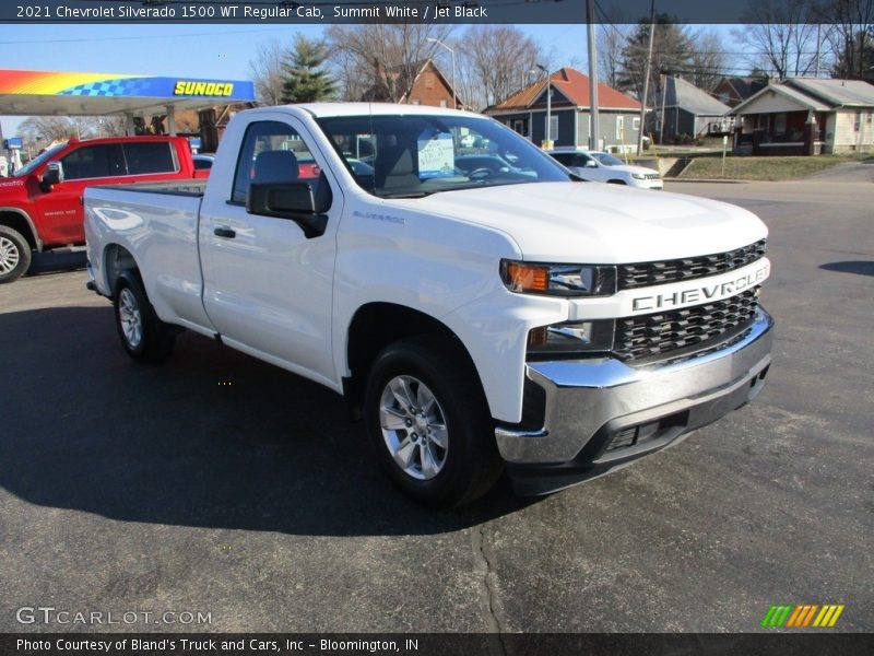 Summit White / Jet Black 2021 Chevrolet Silverado 1500 WT Regular Cab