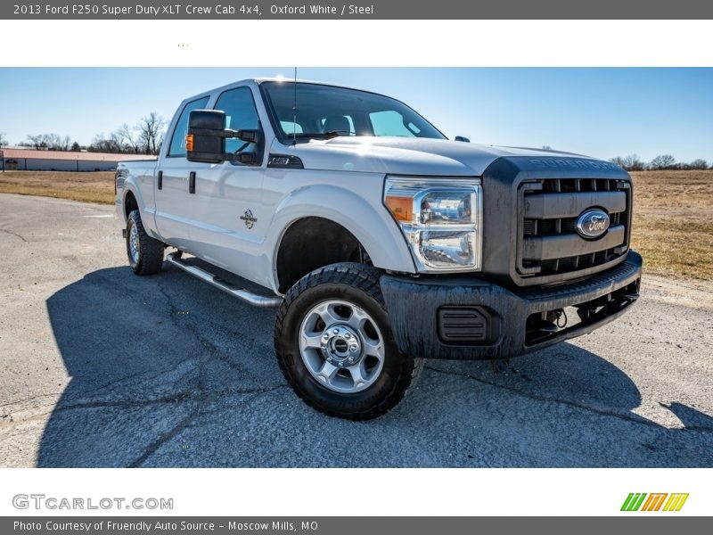 Oxford White / Steel 2013 Ford F250 Super Duty XLT Crew Cab 4x4