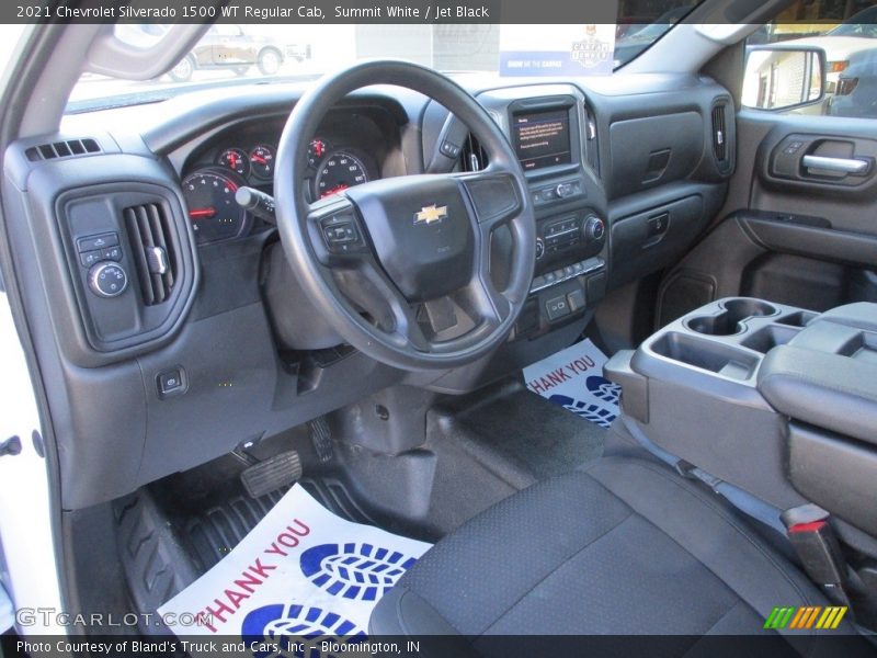 Summit White / Jet Black 2021 Chevrolet Silverado 1500 WT Regular Cab