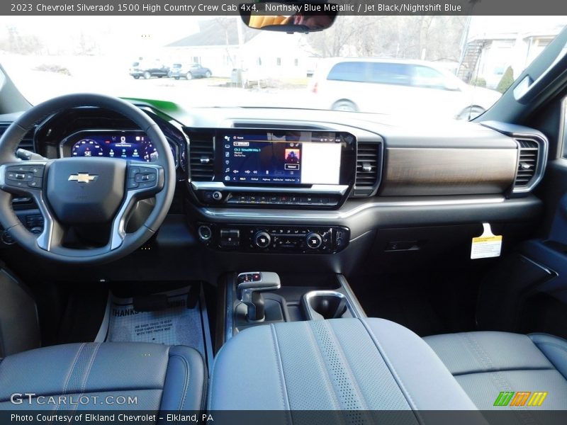 Northsky Blue Metallic / Jet Black/Nightshift Blue 2023 Chevrolet Silverado 1500 High Country Crew Cab 4x4