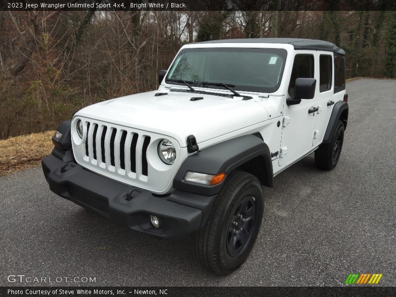 Bright White / Black 2023 Jeep Wrangler Unlimited Sport 4x4