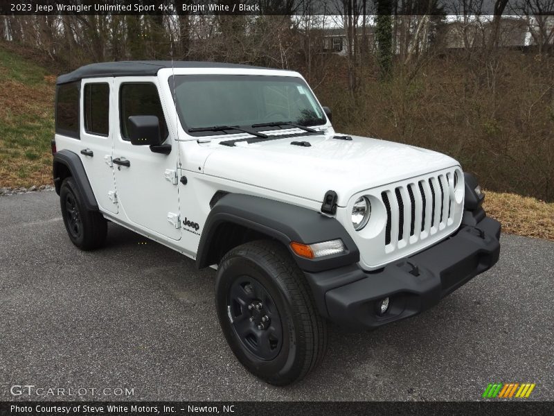 Bright White / Black 2023 Jeep Wrangler Unlimited Sport 4x4