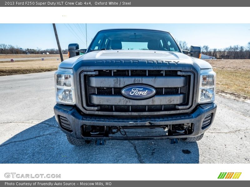 Oxford White / Steel 2013 Ford F250 Super Duty XLT Crew Cab 4x4